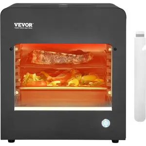 VEVOR Infrared Grill, 1800W Smokeless Infrared Electric Steak Broiler, 1450°F Stainless Steel Steak Cooker with 6-Tier Adjustable Rack, Electric Steak Grill for BBQ, Toast, Grill, Indoor