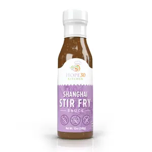 Hope30 Kitchen Shanghai Stir Fry Sauce - Low Calorie Non-GMO Soy & Gluten Free Sugar Free 12oz for Healthy Asian Cooking