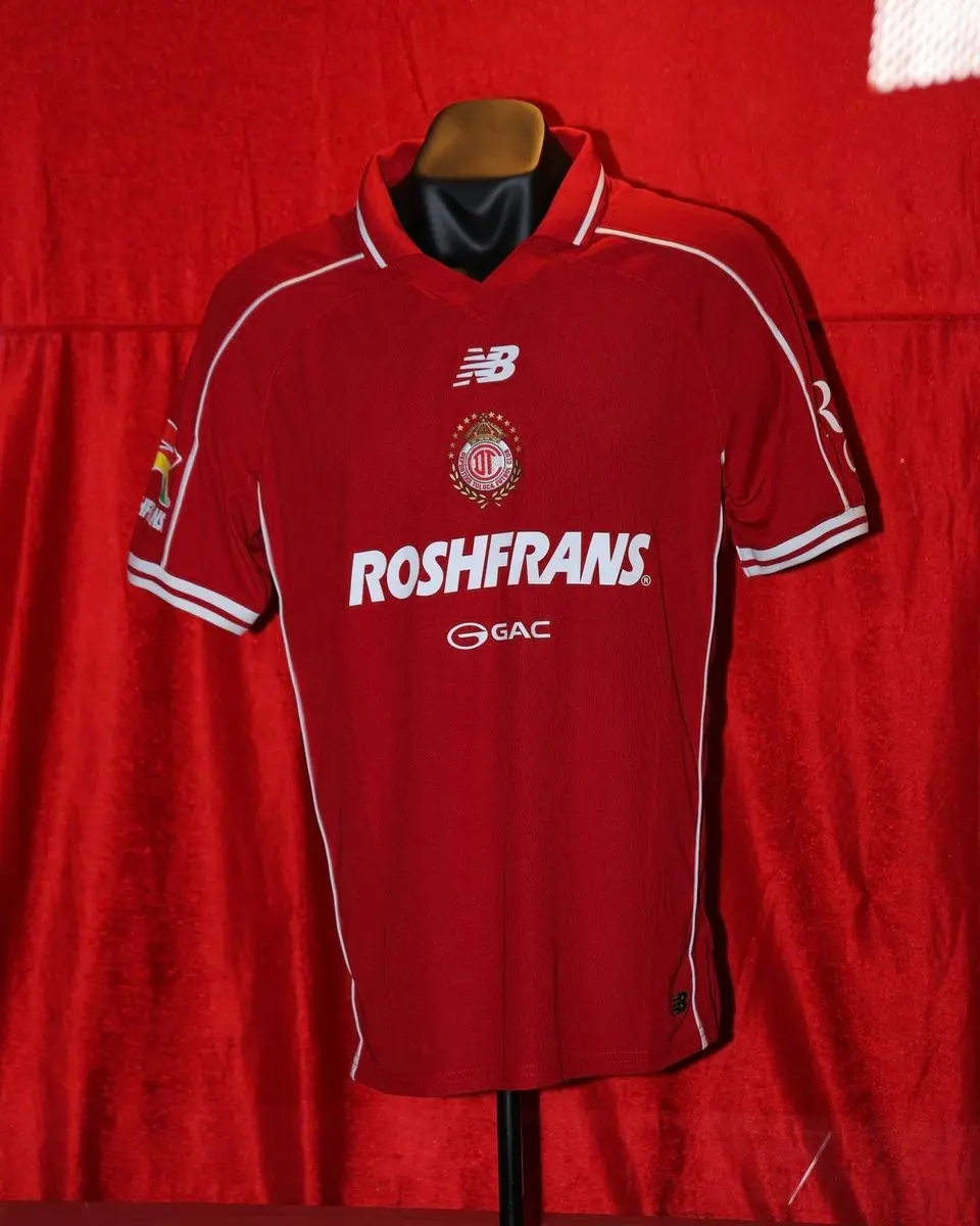 26/27 Toluca FC Liga MX Red Home Soccer Jersey, Classic Mexican League Football Shirt, Lightweight Short Sleeve Game Day Fan Sportswear