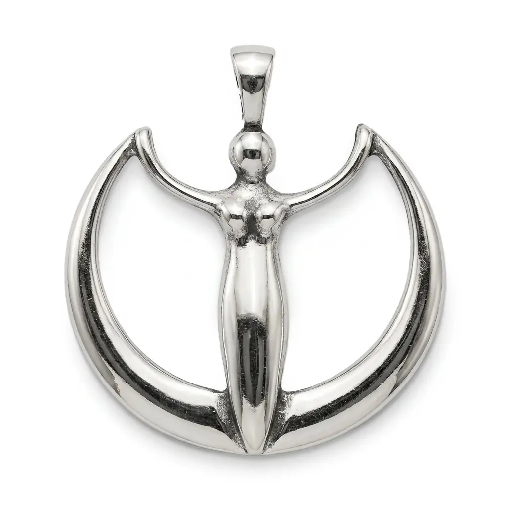 Wicca Power Amulet — Leather Pendant for Strength and Magic