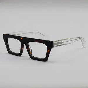BETSION Retro Thick Acetate Eyeglasses Frames Classic Trend Men Women Reading glasses