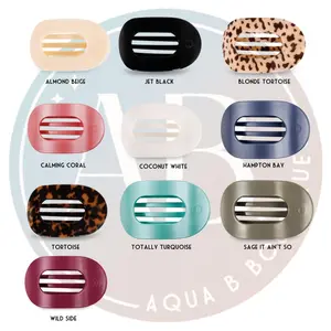 Teleties Round Flat Hair Clip Medium