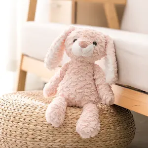 Ins Long-Legged Small Animal Plush Toy Interactive Realistic Bunny & Cute Weighted Elephant for Children Sleeping Grab Machine Doll for Photo Live Streaming Comforting Sleep Companions