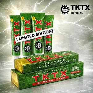 TKTX Numbing Cream (4 Pack) - For Tattoos - Limited Edition Painless Procedure 80% Very Strong 10g