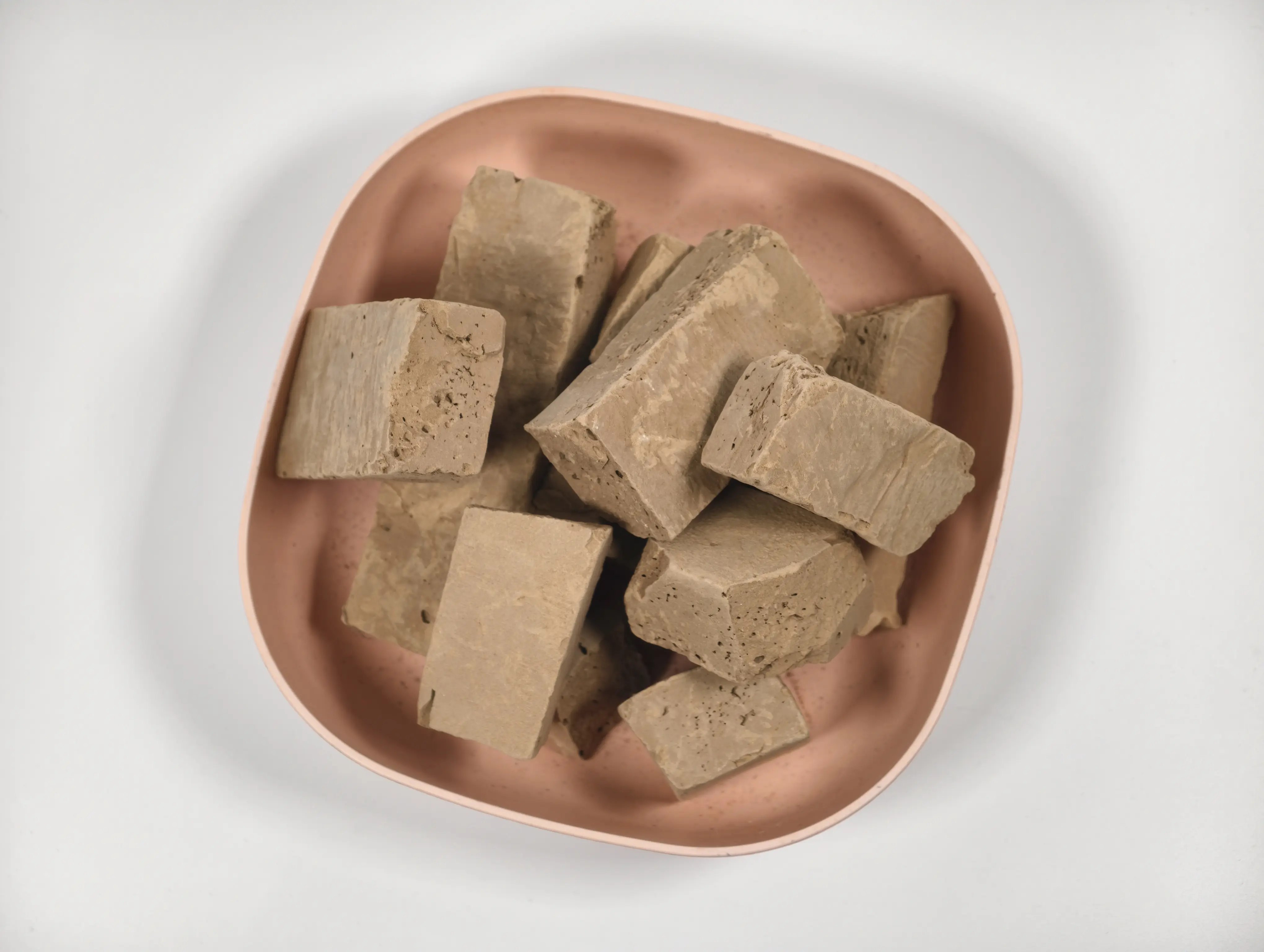Kaolin, Roasted Red Clay Blocks, 100% Natural, No Additives, Edible, Cosmetic Grade, Hard, Crisp and Non‑sticky 7oz 200g