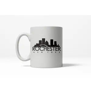 Rochester New York Cool Upstate City Ceramic Coffee Drinking Mug  - 11oz Funny Coffee Mugs Ceramic Printed Drinkware Cup