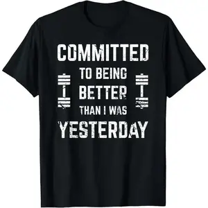 100% cotton Fitness Motivation For Men & Women With Saying Gym Workout T-Shirt  BoldCanvasX1