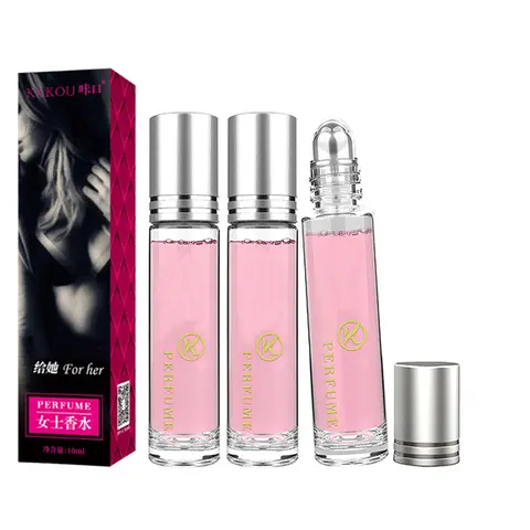 Women's 2-Pack Pheromone-Infused Perfume Oil Roll-On (0.34oz Travel Size Each) - Aromatic Fruity Floral Sweet Fragrance, Allure Essential Oil, Feminine Energy Boost, Alluring Design, Rolls on Wrists/Ear, Daily Use Fragrance, Ideal for Dates & Gifts