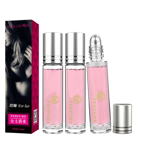 Women's 2-Pack Pheromone-Infused Perfume Oil Roll-On (0.34oz Travel Size Each) - Aromatic Fruity Floral Sweet Fragrance, Allure Essential Oil, Feminine Energy Boost, Alluring Design, Rolls on Wrists/Ear, Daily Use Fragrance, Ideal for Dates & Gifts