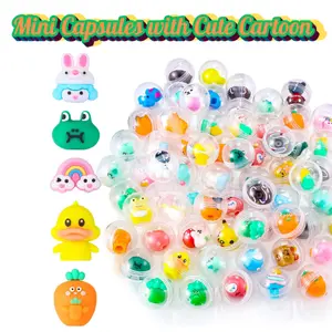 Christmas Gift  100 Pack Gumball Machine Capsules – Cute Mini Toy Surprise Capsules for Vending Machines, Party Favors & Kindergarten Gifts