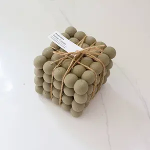 Cement Bubble Coasters - Forest Green - Set of 4