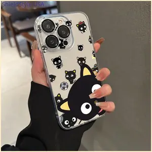 Chococat Humorous Adorable Cartoon Soft Full-Coverage Phone Case for Iphone Models 16, 15, 14, 13, 12, 11 Pro Max, As Well As 13, 12 Mini, And 16, 15, 14 Plus X, XR, XS Max. Trendy Unique