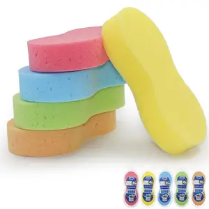 Car Wash Sponge, 5 Counts Multi-use High Foam Cleaning Sponge, Multifunctional Cleaning Sponge for Car, Kitchen, Bathroom and Household Cleaning, Scrubber Sponge