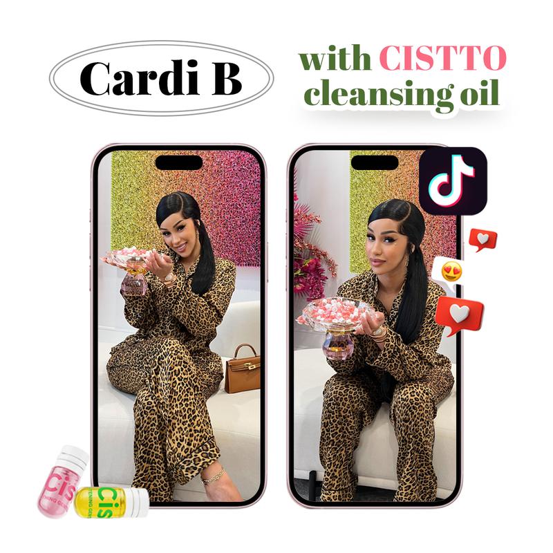 Cistto TSA-Approved Cleansing Oil CapsulesLeak-Proof Single Use | Melts Waterproof Makeup in 15sZero Residue, Perfect for Travel & Gym! Floral Acne