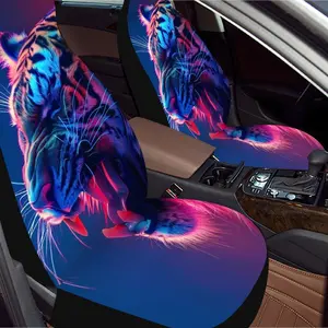 Neon Tiger Pattern Car Seat Cover, Durable Polyester Car Seat Protector, Easy to Install Car Seat Protector for Cars, Suvs, Sedans