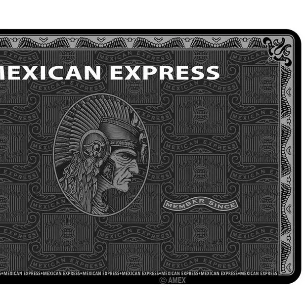 Mexican express black the Ultimate Rectangle Sticker for Anywhere & Anything Minimal Tech Style | Waterproof | Perfect Fit for Laptops & Accessories