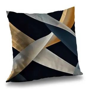Conscious Sales C1PC1414ICQEB7 14 x 14 in. Ropes of Destiny - Blue Polyester Twill Throw Pillow for Home Decor