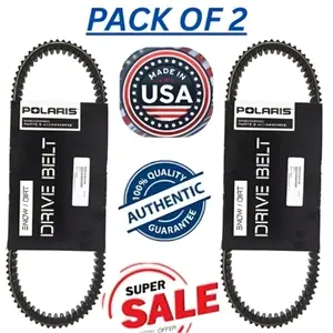 Polaris 3211202 Drive Belt Pack 2 | Genuine OEM Replacement CVT Belt | RZR ,Fits Ranger, General Models