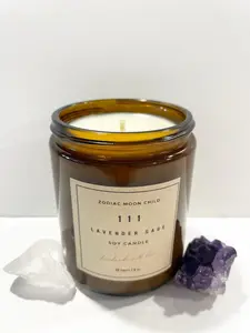 Angel Number 111 - Tranquil Amber Spiritual Soy Candle