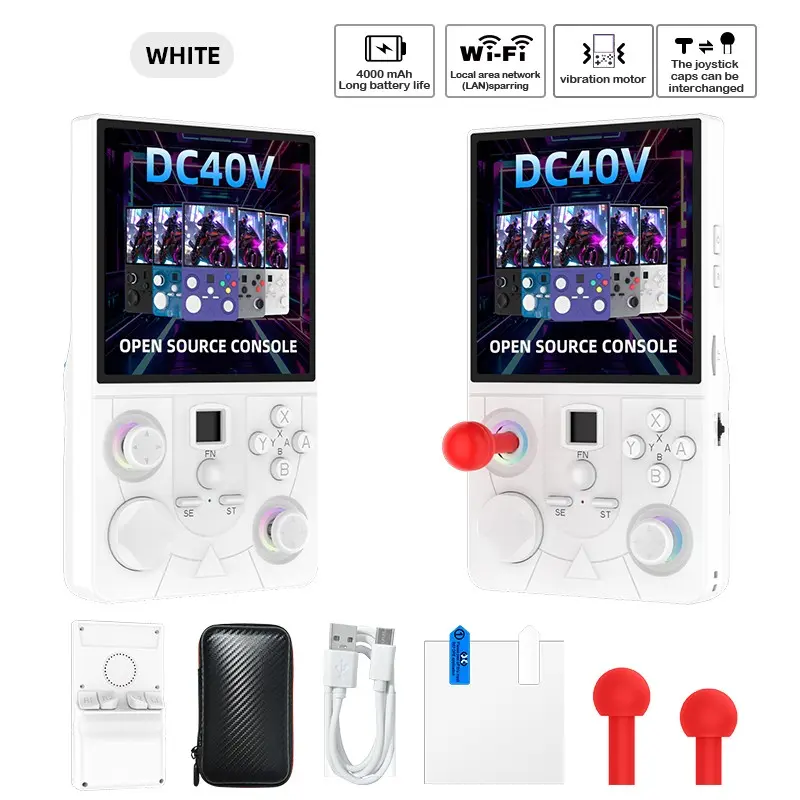 New Dc40v Handheld Game Console Open Source System, Colorful Joystick Design, HD IPS Screen, Classic Gaming Experience