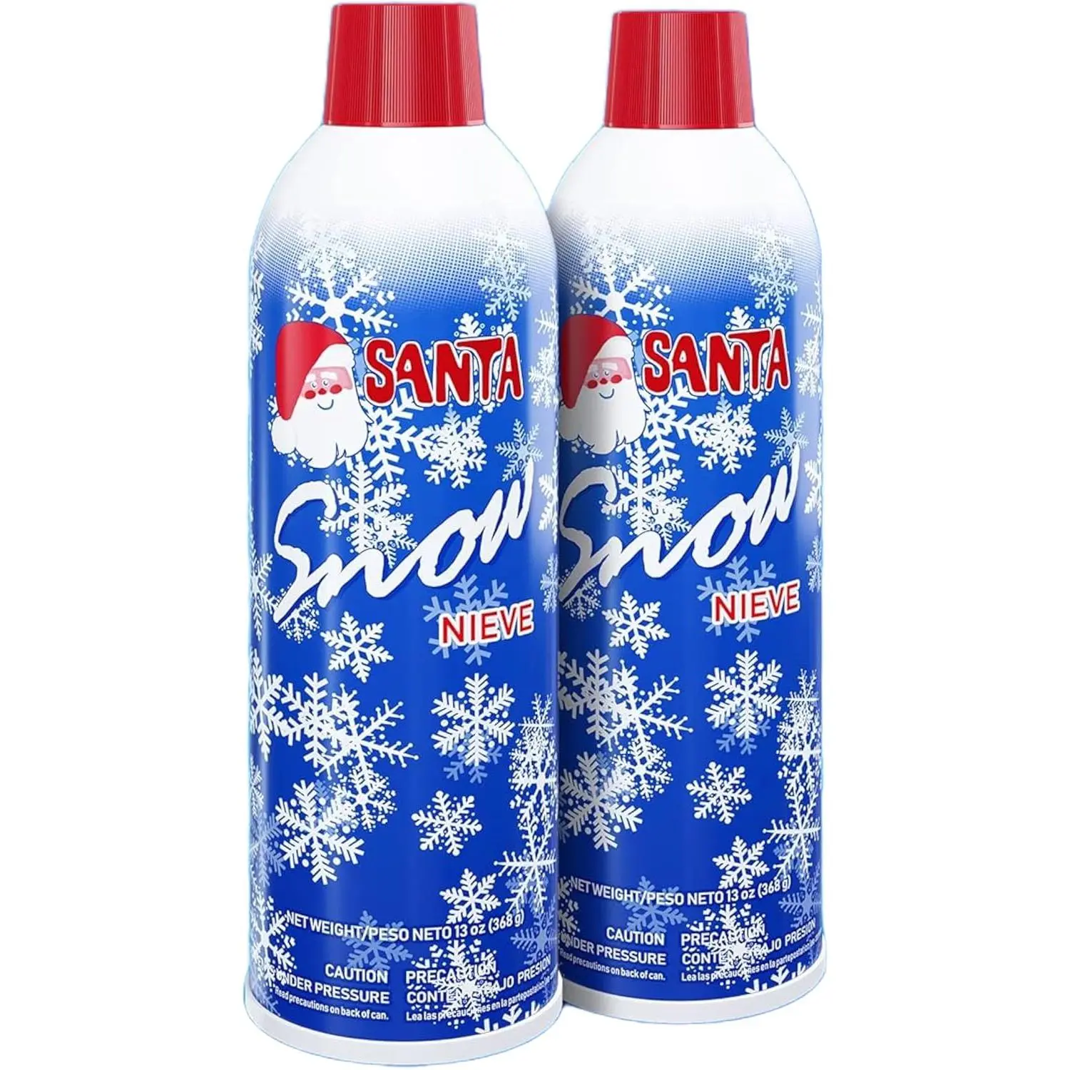2-Pack Fake Snow Spray, 13oz Aerosol Quick-Dry Textured Flocking Spray for Christmas Tree Decoration, Crafts, Windows & Mirrors