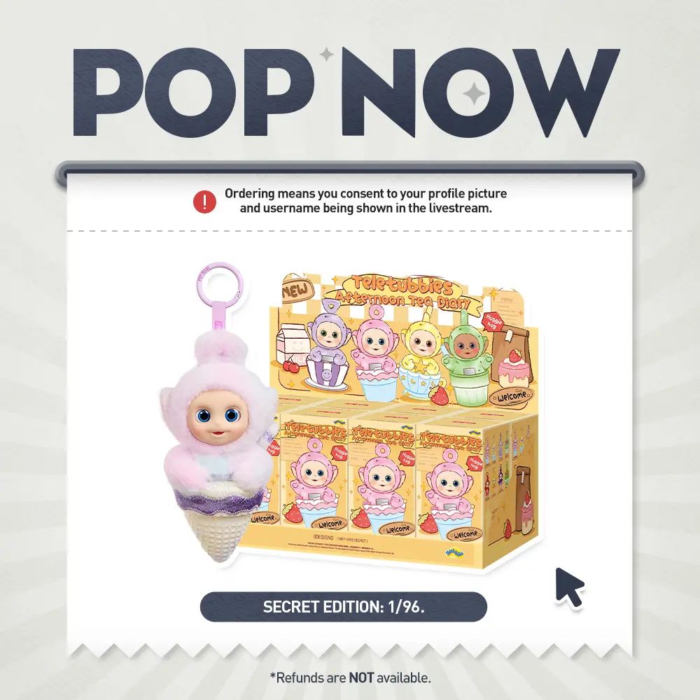 [POP NOW] Teletubbies Afternoon Tea Diary Series Vinyl Plush Pendant Blind Box Keychain-Whole Set
