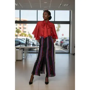 AMINA, Kente pencil skirt with front slit