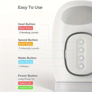 Smart Dual-Temperature Hand Massager, Relieves Joint and Wrist Pain, Advanced Heating Technology for Muscle Relaxation, St-1802a Model, USB Rechargeable Massagers