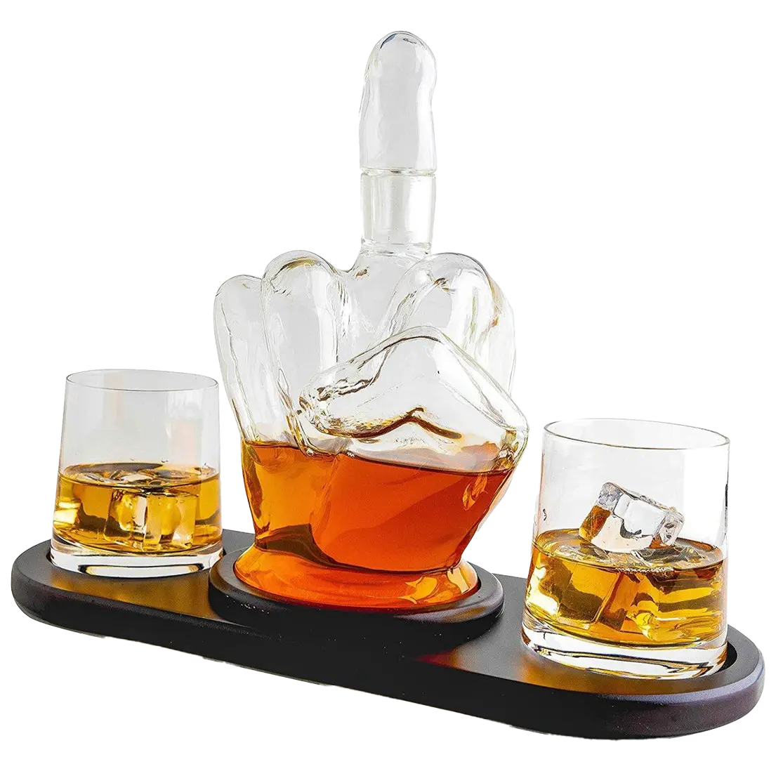 Middle Finger Whisky Decanter Premium Barware Gift Elegant Drinkware Collection