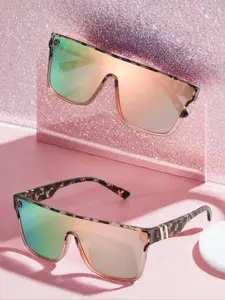 Color Cool Frames Sunglasses, Leopard Print Trendy Sunglasses, Lightweight and Durable for Outdoor Sun Protection Sunglasses for Daily Use, Girlfriend Gifts, Colorful Sunglasses