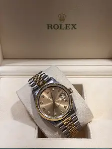 Rolex Datejust 36 mm Champagne Diamond Dial Jubilee Bracelet Two Tone Watch