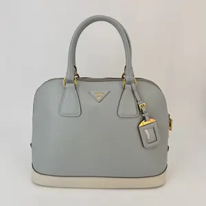 Pre-owned PRADA calfskin Tote Bags Saffiano Lux Promenade Dome Tote