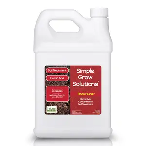 Organic Liquid Humic Acid Concentrated Soil Treatment  - Lawn & Garden - OMRI Certified - Simple Grow Solutions - 1 Gallon