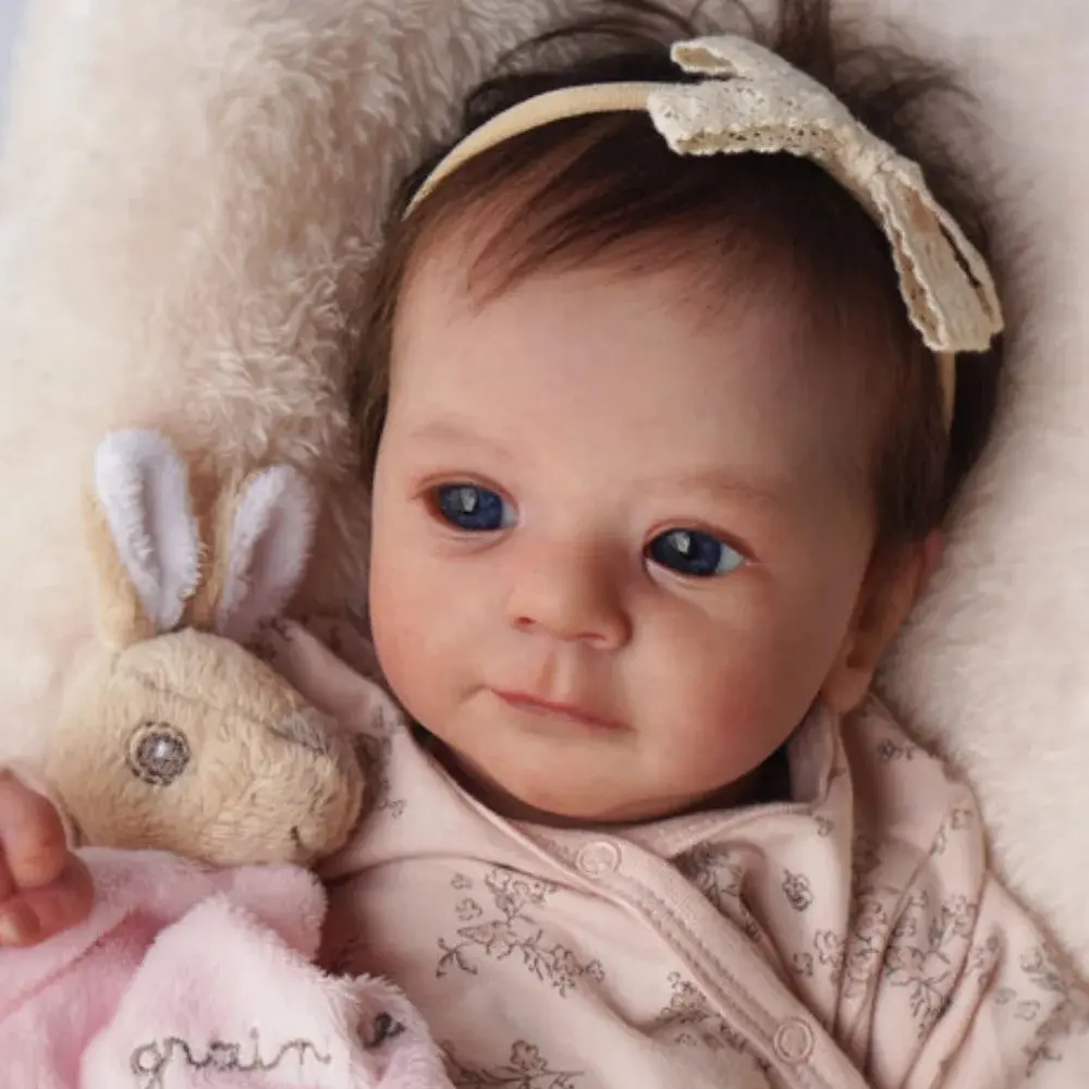 Winnrok Reborn Baby Dolls, 18" Lifelike Baby Boy Dolls Gift Set for 3+ Year Old Kids,Realistic Newborn Baby Dolls with Soft Vinyl Silicone Full Body with Light Skin