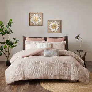 SFERRO Cotton Jacquard 3 Piece Comforter Set