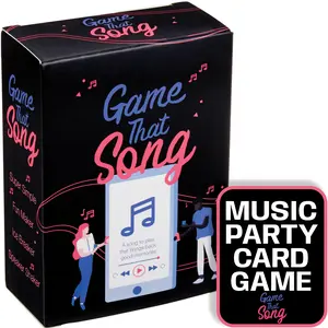 Game That Song - Music Party Card Game | Compete To Play The Best Song | Game Night Game For Adults, Family, and Anyone Who Loves Music Nostalgia from 70's, 80's, 90's or 2000's - you pick the songs!