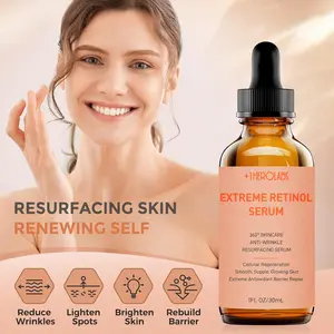 [+1HEROLABS] Retinol Serum for Face 2.5%, B5 Resurfacing with Vitamin C, Vitamin E & Hyaluronic Acid 30ML Skincare Aloe Facial Essence Herbal
