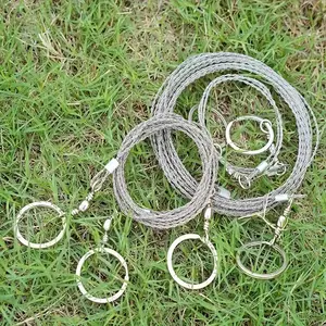 Heavy-duty stainless steel wire saw - 39.37 inches, manual pull outdoor survival bevel saw, wood and aquatic plant cutting, thickened design, rope saw, magic tool, Outdoor Multifunctional Tools