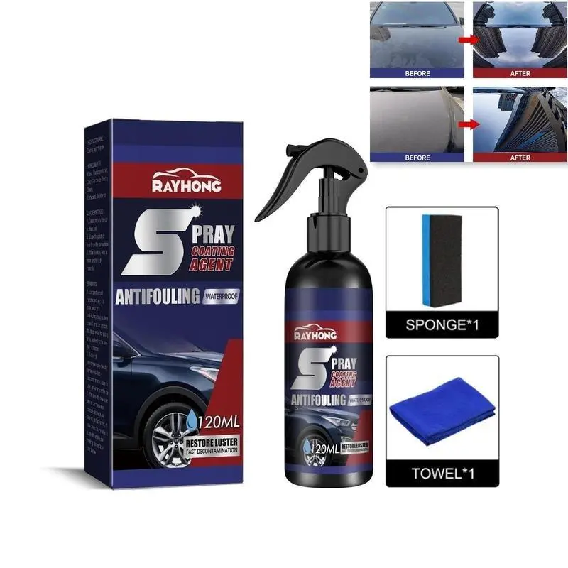 Ryekew Car Paint Coating Spray, Car Paint Quick Coating Agent, Wax Polisher, Waterless Car Wash Agent, Plastic & Nano Coating Agent, Car Paint Waxing