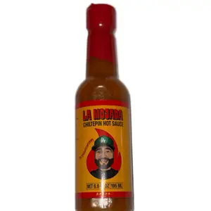 La Mojada El Cachichurry Salsa Chiltepin Hot Sauce 6.6 oz Bottle 195 mL Net Weight