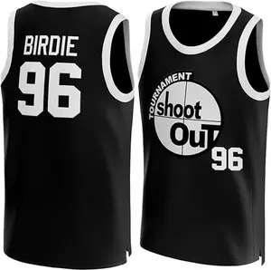 Men's Birdie #96 Above The Rim Movie Basketball Jersey Black Stitched Letters Authentic Fan Apparel S-3XL fathersdaygifts Breathable Quick Dry Sleeveless Gym Workout Tops Christmas gifts