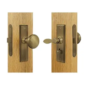 212 MAIN Square Latch, Solid Brass Corrosion-Proof Antique Finish Storm Door Mortise Lock for Motorcycle Locks & Security Needs