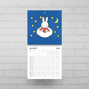 Miffy Calendar 2026  Wall Calendar  Cute Calendar  Aesthetic Wall Art  Miffy Gift  Kawaii Wall Art  Miffy Bunny Rabbit  Kids Calendar