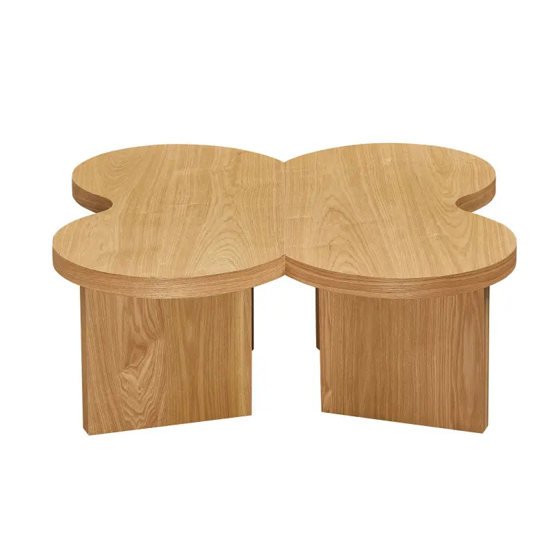 Modern Butterfly MDF Coffee Table, Used In Living Rooms, Bedrooms, Offices, With A Butterfly Shaped Appearance, NATURE
