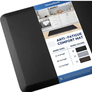 Kitchen Mat Cushioned Anti Fatigue Kitchen Rug 17.3"x39" Waterproof Non Slip Kitchen Rugs and Mats Standing Desk Mat Comfort Floor Mats for Kitchen House Sink Office