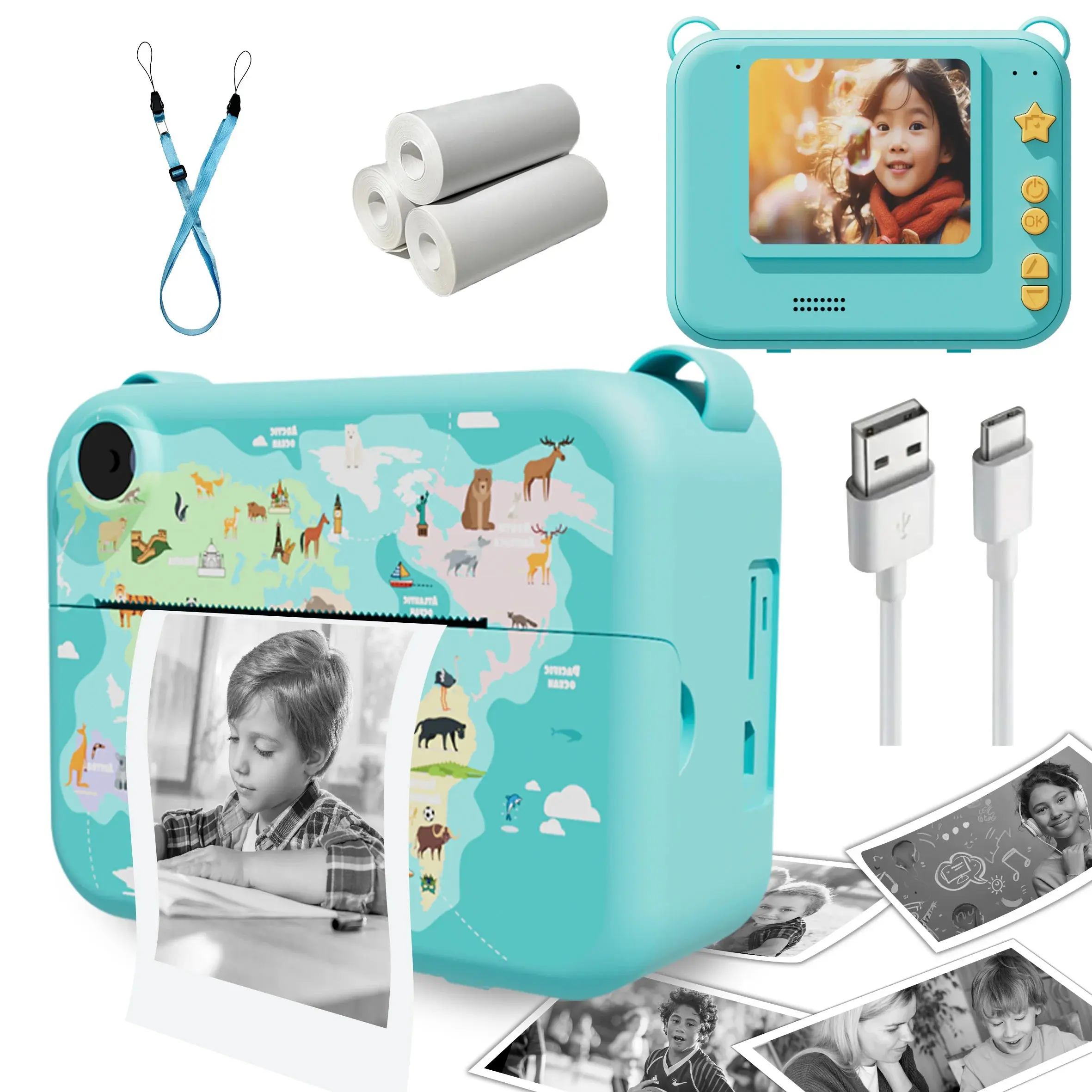 Kids Camera Digital Instant Print Camera