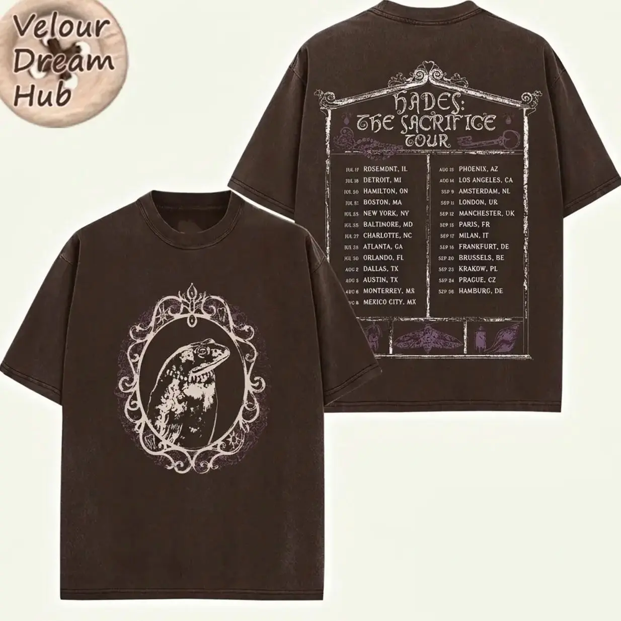 HADES: The Sacrifice2026 T-Shirt V2 - Hades Premium Cotton Music Alternative Pop Music Graphic Tee Retro Oversized 40T