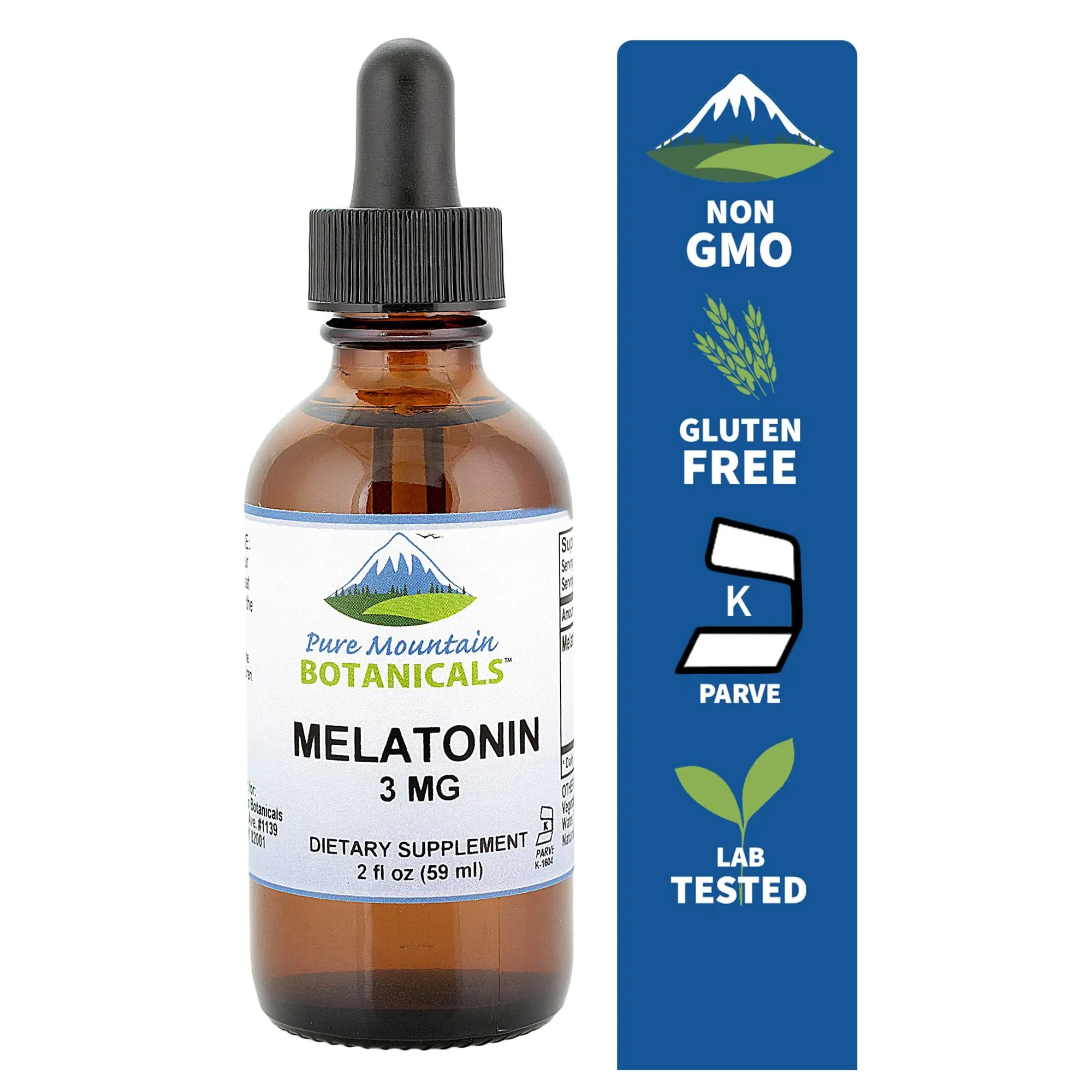 Melatonin Liquid 3mg – Raspberry and Vanilla Flavor Sublingual Drops