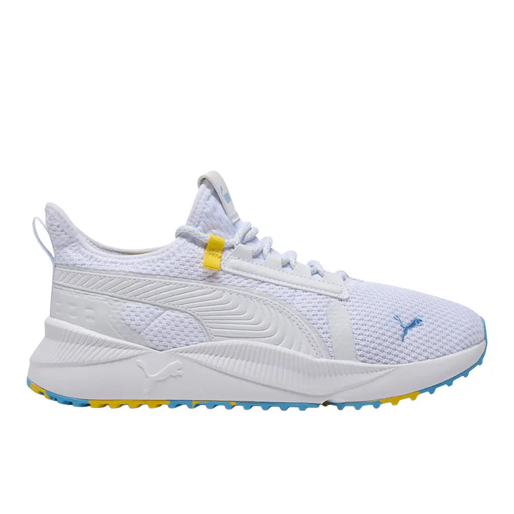 PUMA Mens Pacer Future Street Abstract Lace Up Sneakers Shoes Casual - White