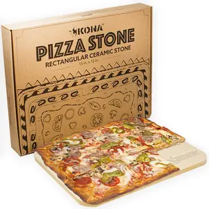 Kona Rectangle Cordierite Pizza Stone - 15"x12"